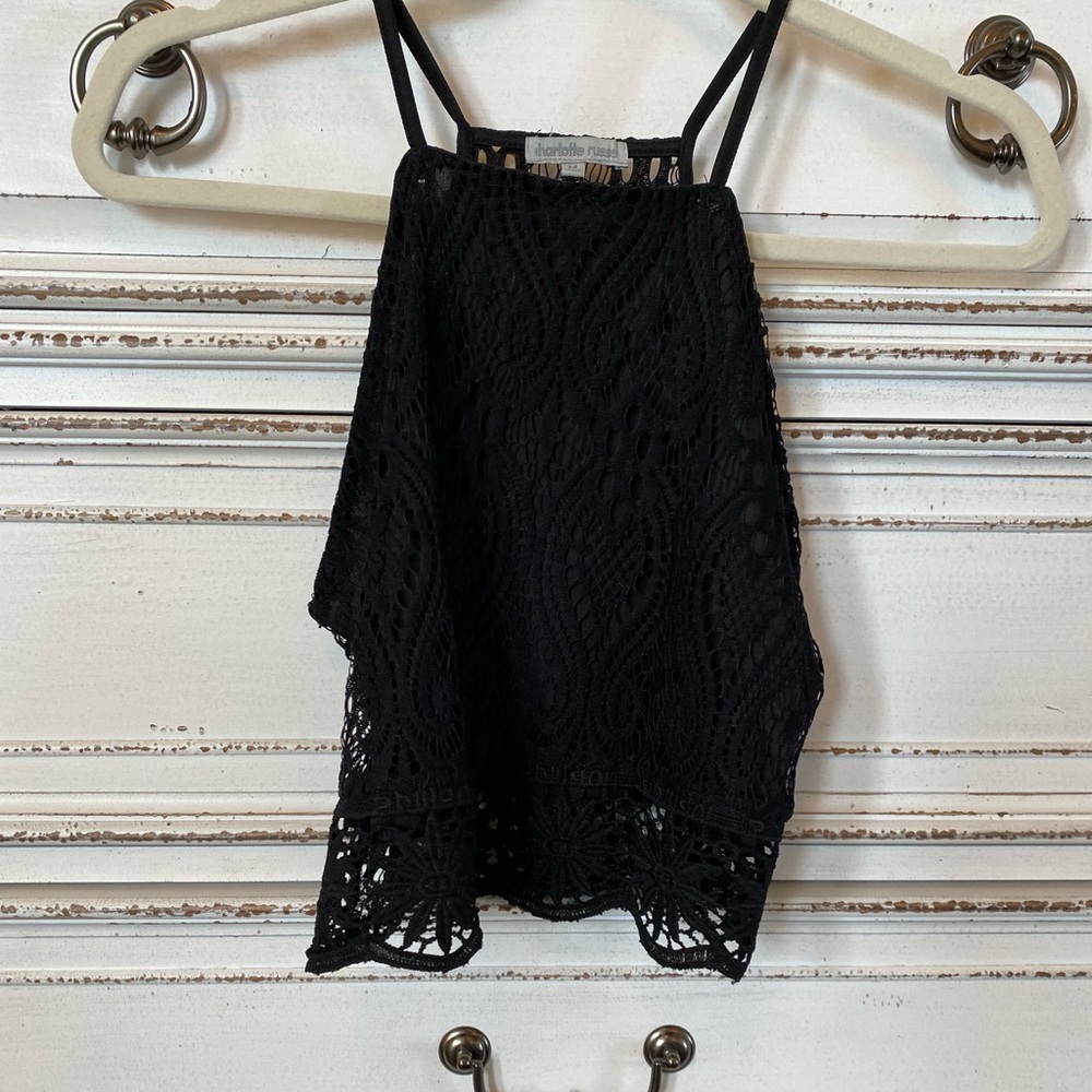 Black crop top
